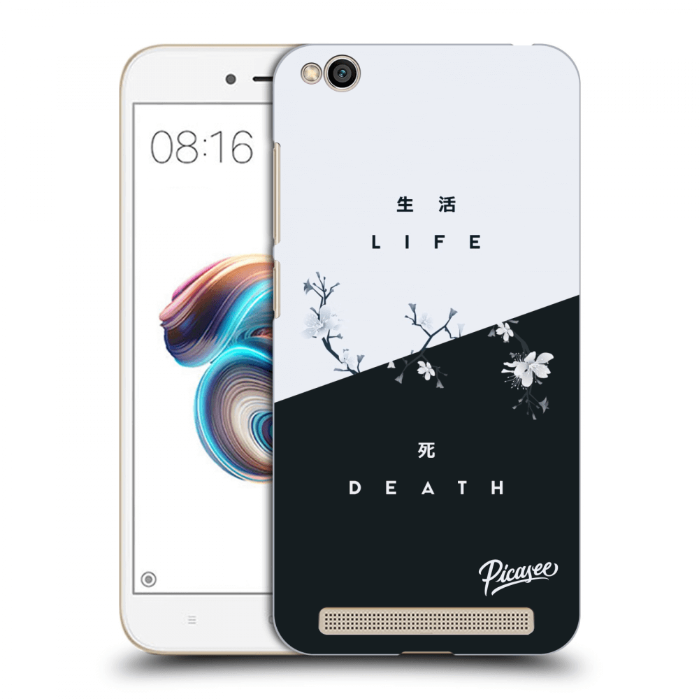 Picasee crna silikonska maskica za Xiaomi Redmi 5A - Life - Death