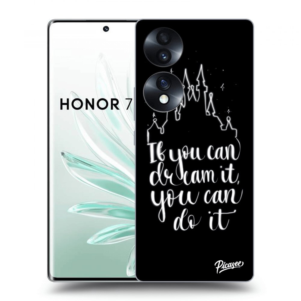 Picasee crna silikonska maskica za Honor 70 - Dream