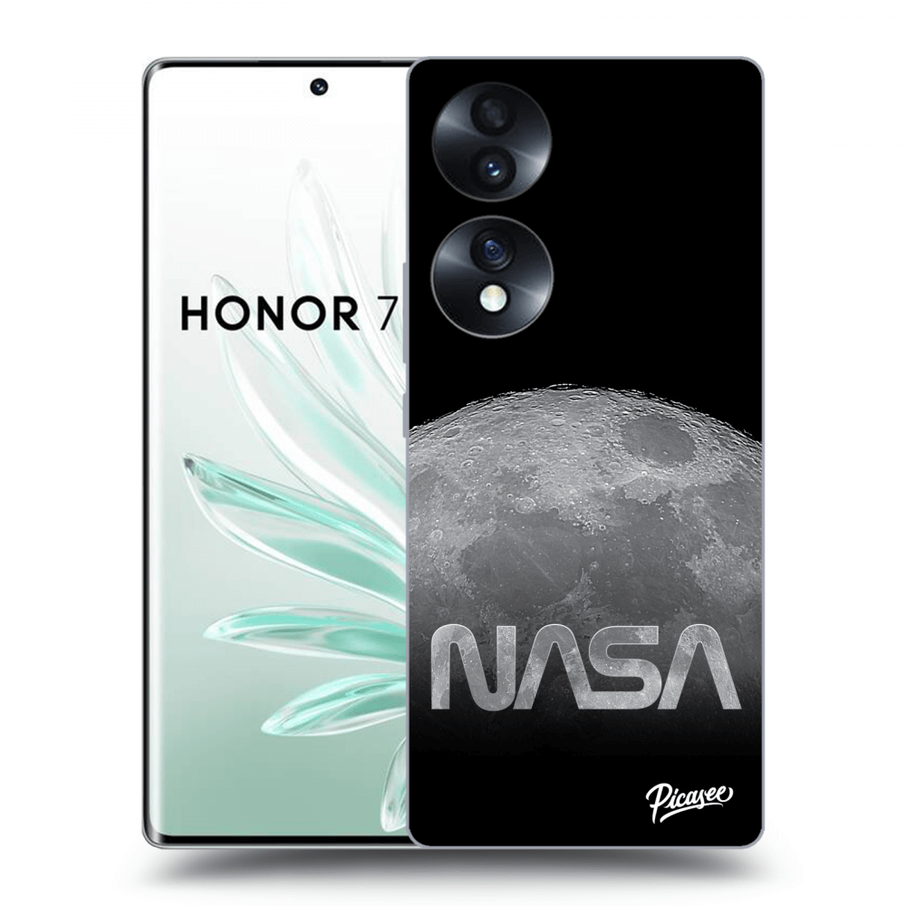 Picasee crna silikonska maskica za Honor 70 - Moon Cut