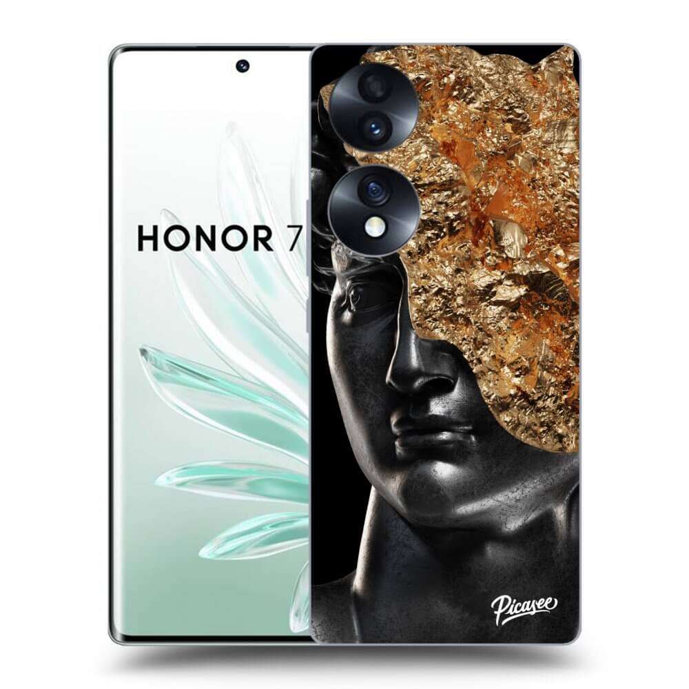 Picasee crna silikonska maskica za Honor 70 - Holigger