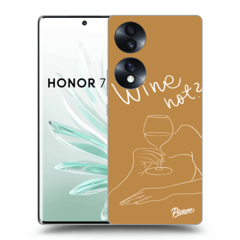 Picasee silikonska prozirna maskica za Honor 70 - Wine not