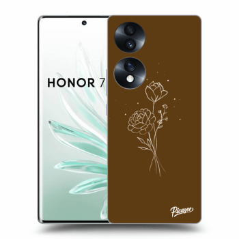 Picasee ULTIMATE CASE za Honor 70 - Brown flowers