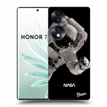 Picasee crna silikonska maskica za Honor 70 - Astronaut Big