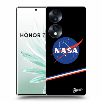 Picasee crna silikonska maskica za Honor 70 - NASA Original