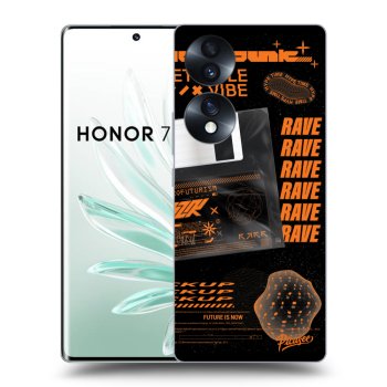 Picasee crna silikonska maskica za Honor 70 - RAVE
