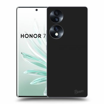 Picasee crna silikonska maskica za Honor 70 - Clear