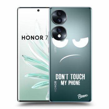 Picasee silikonska prozirna maskica za Honor 70 - Don't Touch My Phone