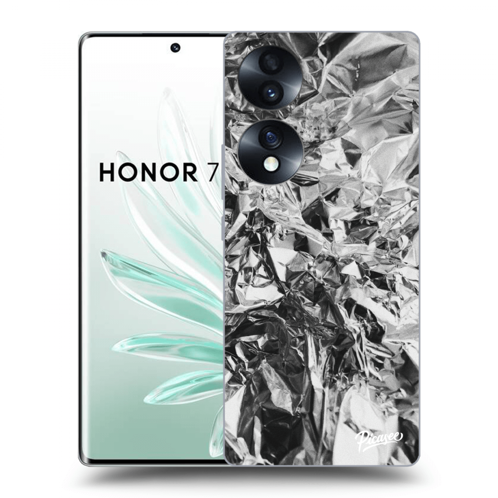 Picasee crna silikonska maskica za Honor 70 - Chrome