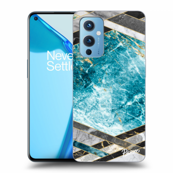 Maskica za OnePlus 9 - Blue geometry