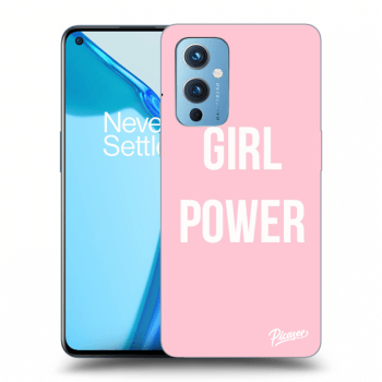 Picasee crna silikonska maskica za OnePlus 9 - Girl power