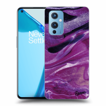 Maskica za OnePlus 9 - Purple glitter