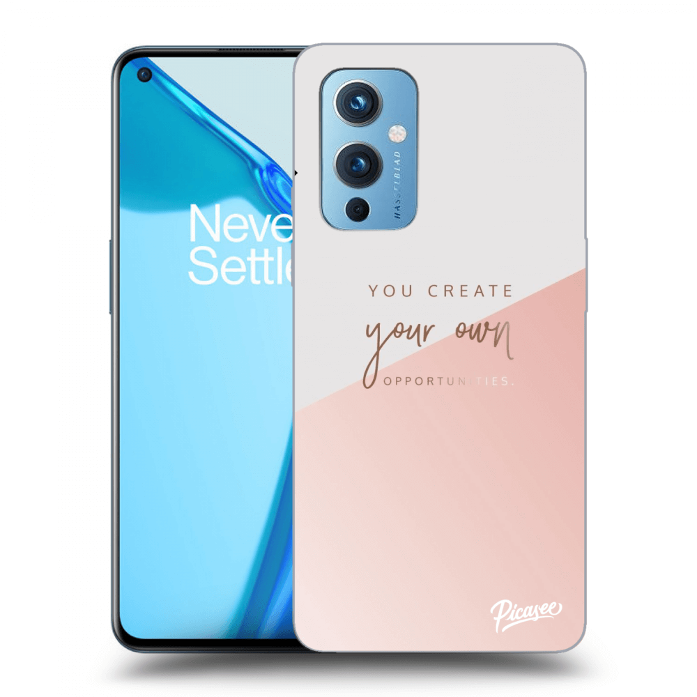 Picasee crna silikonska maskica za OnePlus 9 - You create your own opportunities