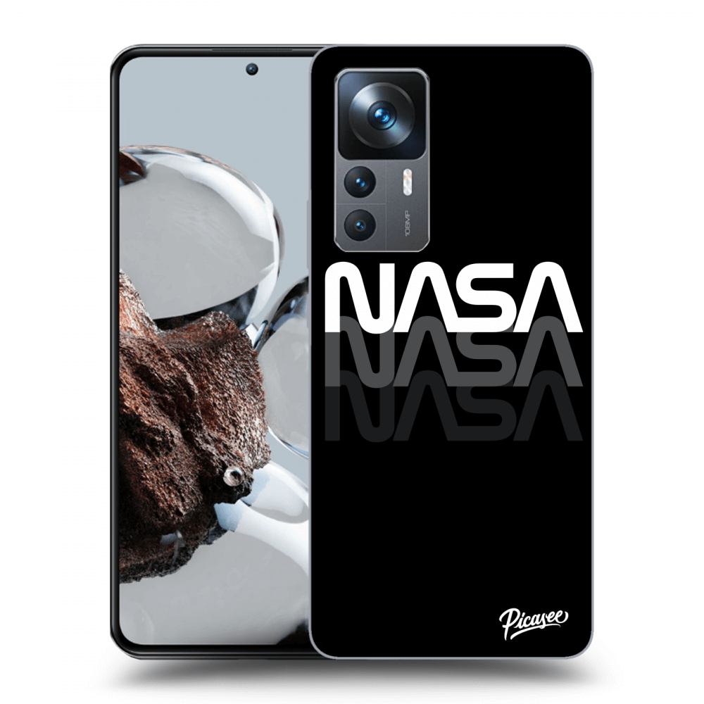 Picasee crna silikonska maskica za Xiaomi 12T - NASA Triple