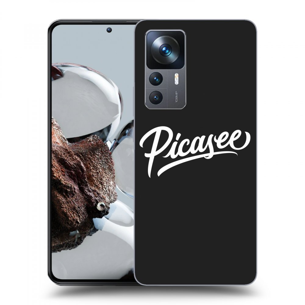 Picasee crna silikonska maskica za Xiaomi 12T - Picasee - White