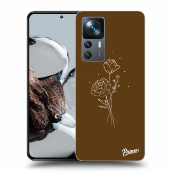 Picasee ULTIMATE CASE za Xiaomi 12T - Brown flowers