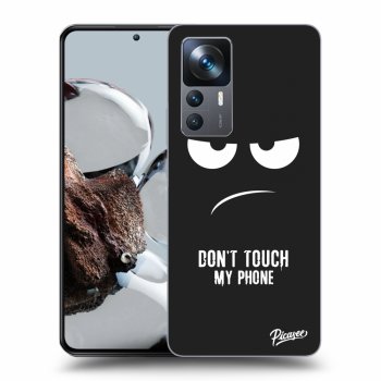 Picasee crna silikonska maskica za Xiaomi 12T Pro - Don't Touch My Phone