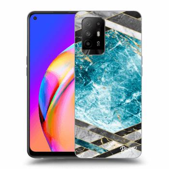 Maskica za OPPO A94 5G - Blue geometry