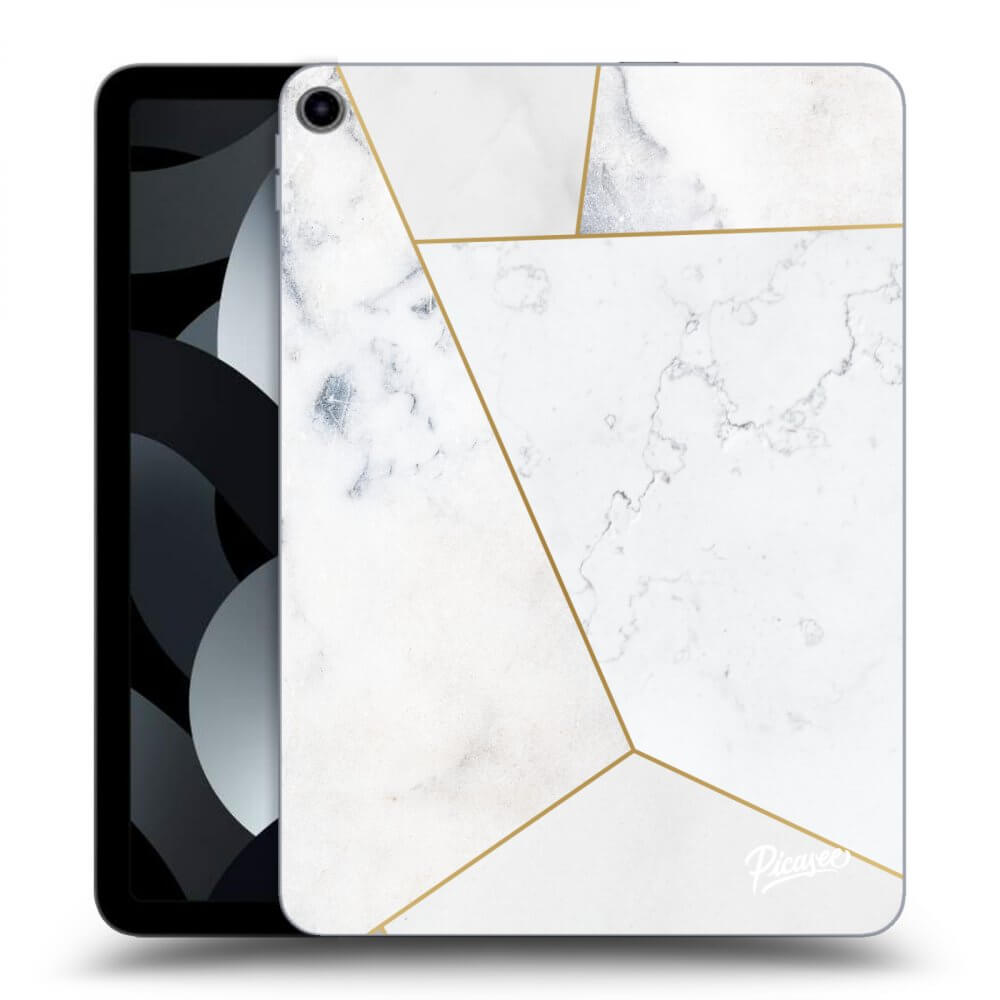 Picasee crna silikonska maskica za Apple iPad 10,9" 2022 (10.generace) - White tile
