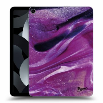 Picasee crna silikonska maskica za Apple iPad 10,9" 2022 (10.gen.) - Purple glitter