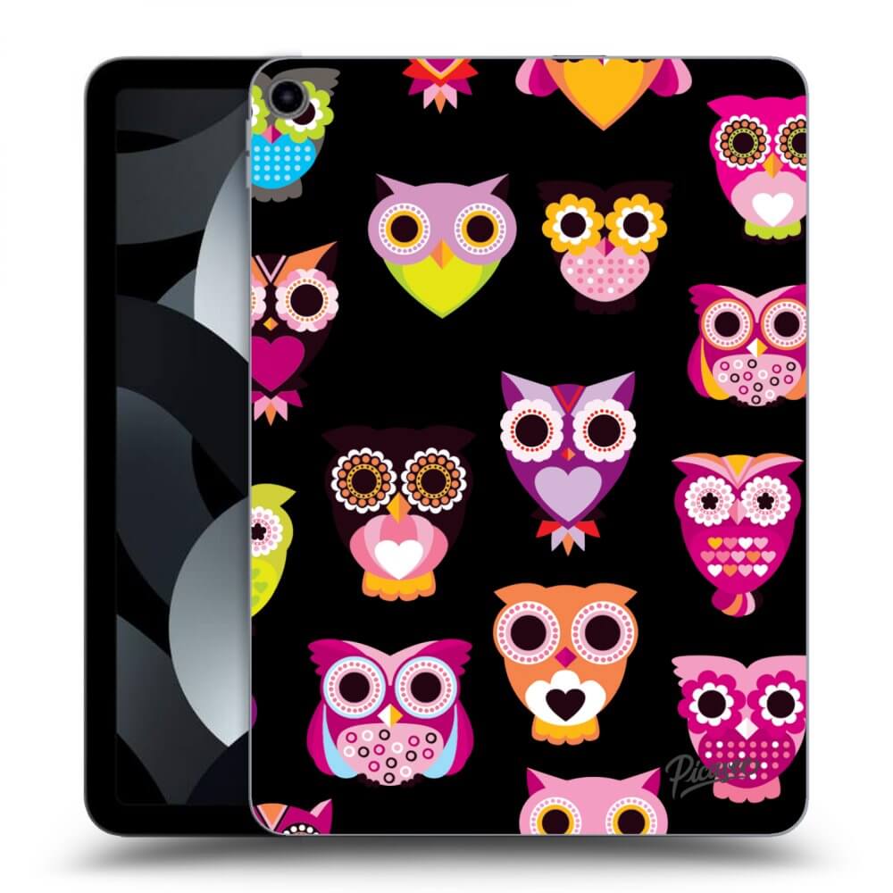 Picasee crna silikonska maskica za Apple iPad 10,9" 2022 (10.generace) - Owls