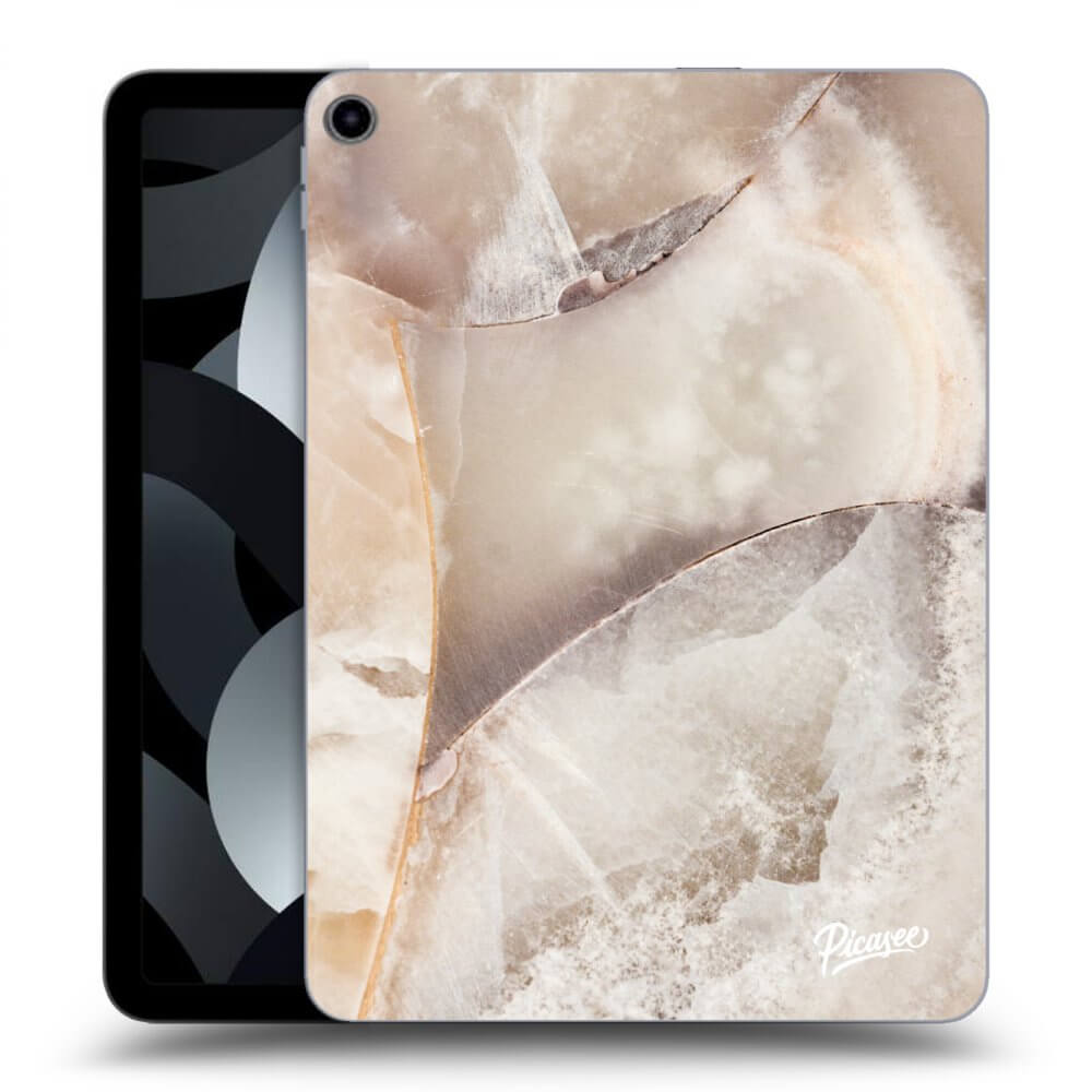 Picasee crna silikonska maskica za Apple iPad 10,9" 2022 (10.generace) - Cream marble
