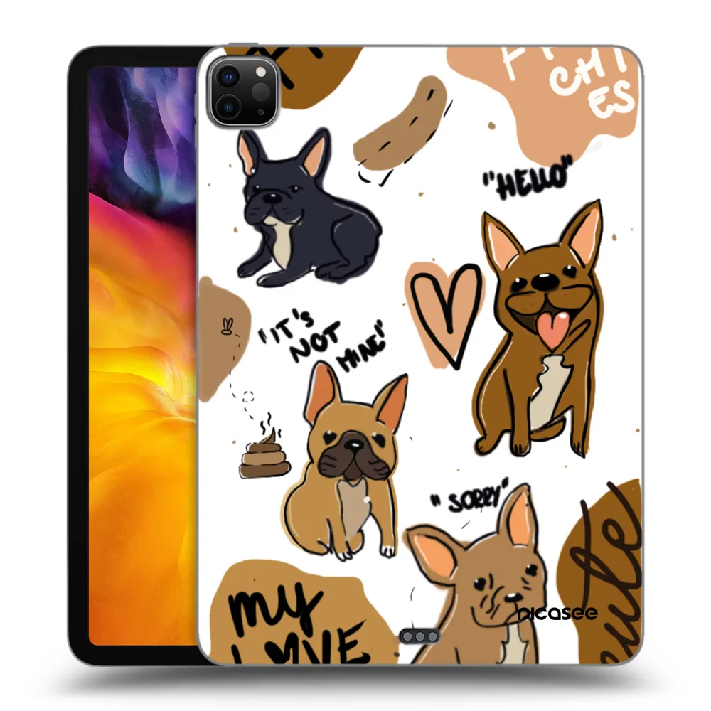 Picasee crna silikonska maskica za Apple iPad Pro 11" 2022 M2 (4.generace) - Frenchies