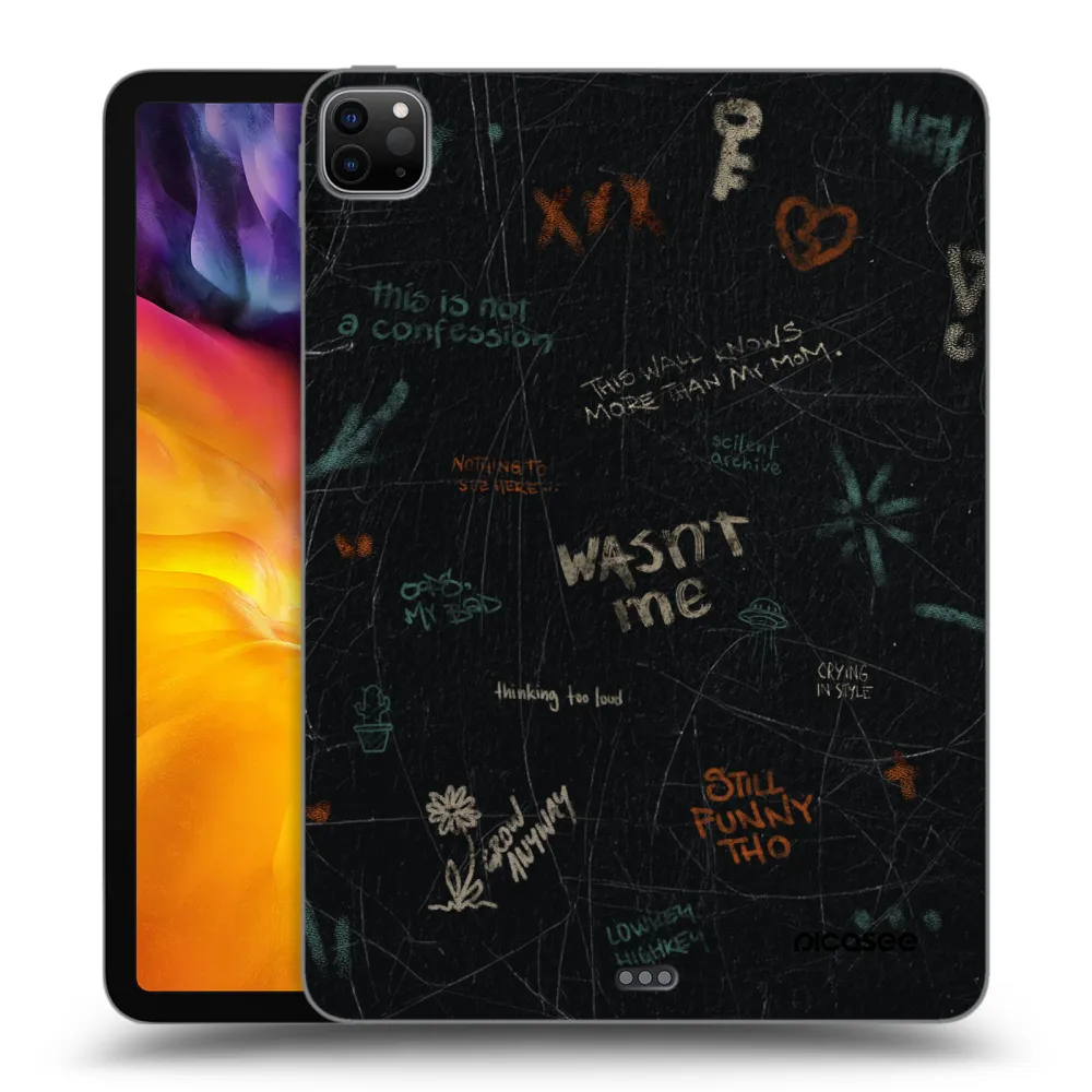 Picasee crna silikonska maskica za Apple iPad Pro 11" 2022 M2 (4.generace) - CONFESSION