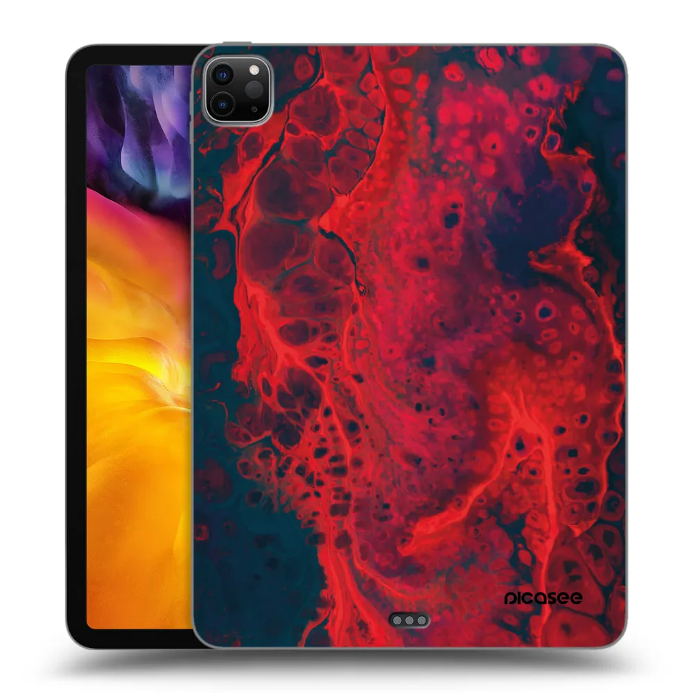 Picasee crna silikonska maskica za Apple iPad Pro 11" 2022 M2 (4.generace) - Organic red