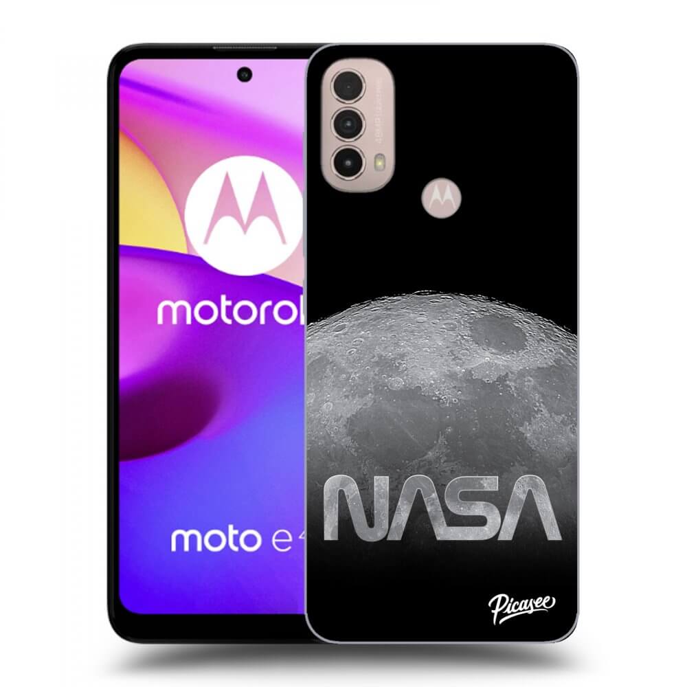 Picasee crna silikonska maskica za Motorola Moto E40 - Moon Cut