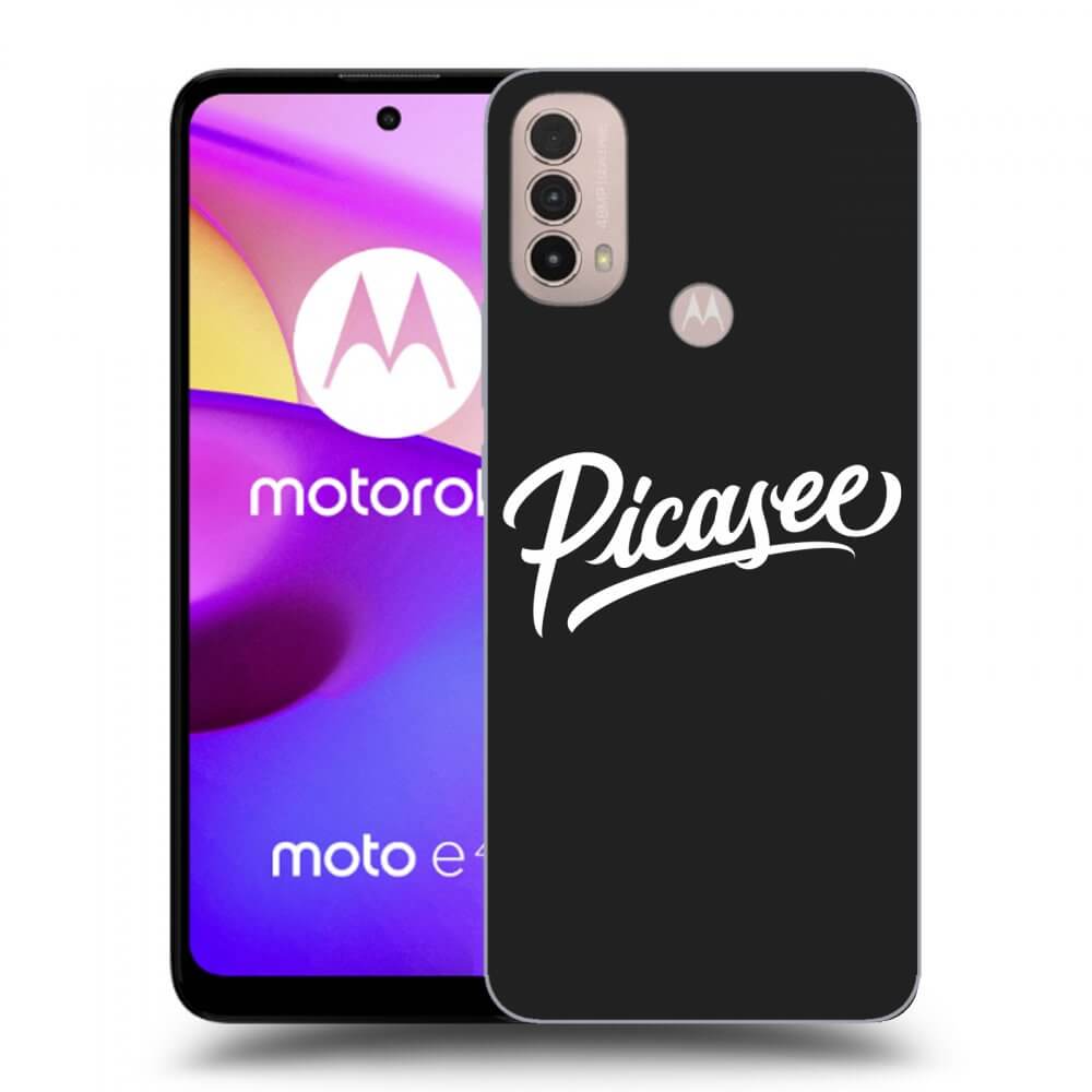 Picasee crna silikonska maskica za Motorola Moto E40 - Picasee - White
