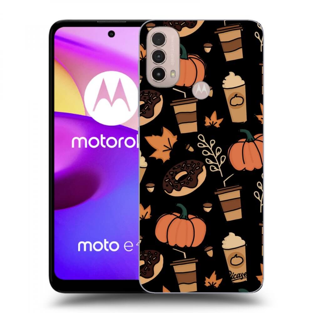 Picasee crna silikonska maskica za Motorola Moto E40 - Fallovers