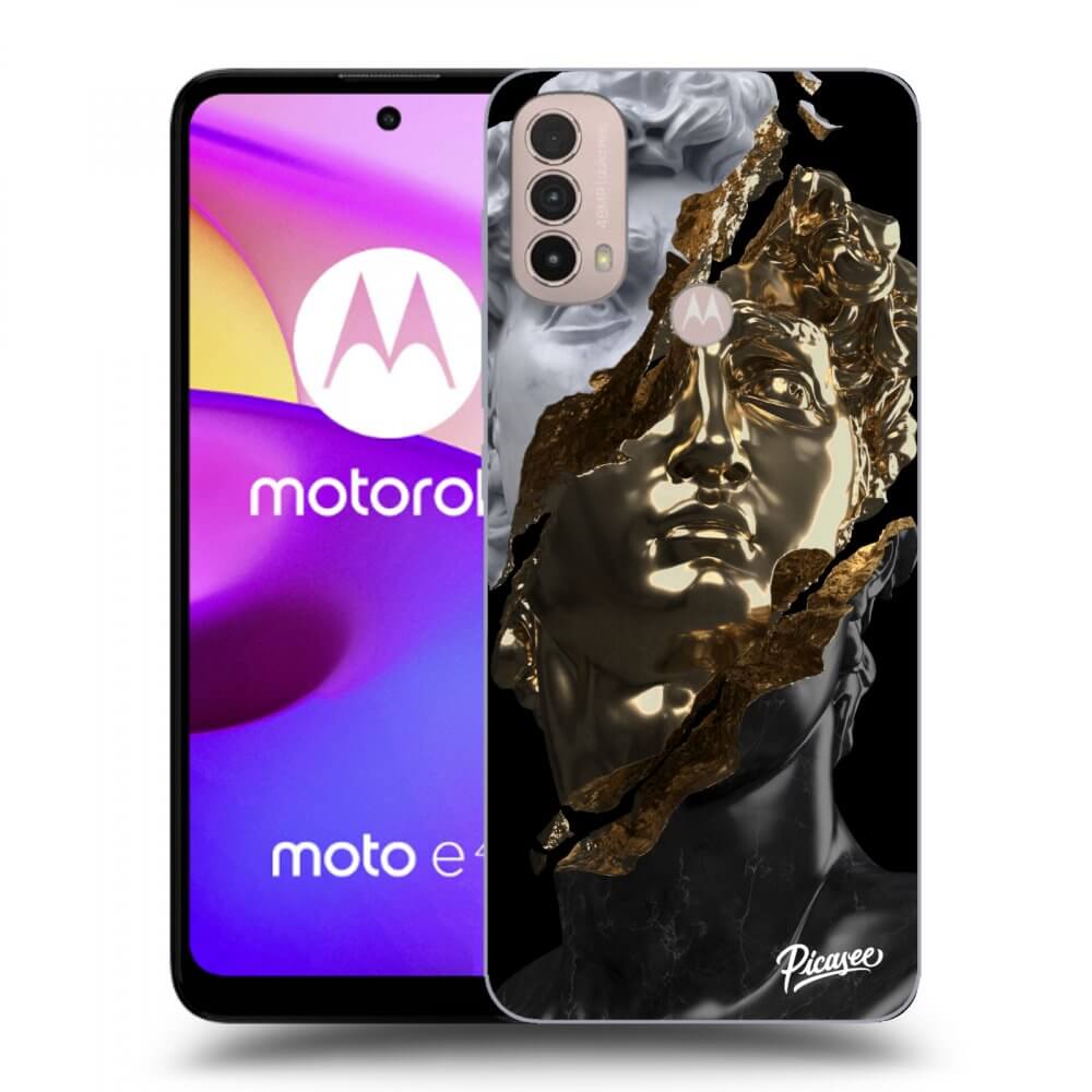 Picasee crna silikonska maskica za Motorola Moto E40 - Trigger