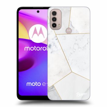 Maskica za Motorola Moto E40 - White tile