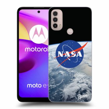 Picasee crna silikonska maskica za Motorola Moto E40 - Nasa Earth