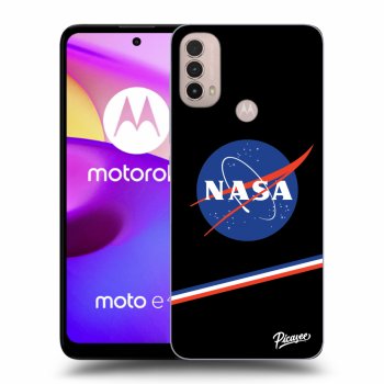 Picasee crna silikonska maskica za Motorola Moto E40 - NASA Original