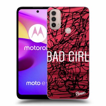 Picasee crna silikonska maskica za Motorola Moto E40 - Bad girl