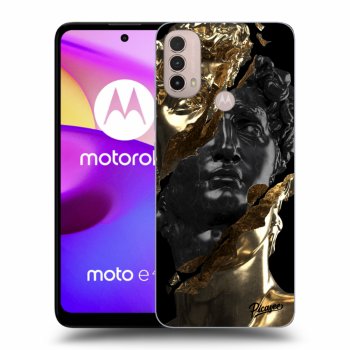 Maskica za Motorola Moto E40 - Gold - Black