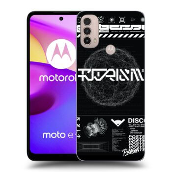 Picasee crna silikonska maskica za Motorola Moto E40 - BLACK DISCO