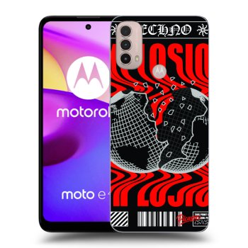 Picasee crna silikonska maskica za Motorola Moto E40 - EXPLOSION