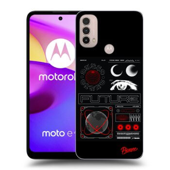 Picasee crna silikonska maskica za Motorola Moto E40 - WAVES