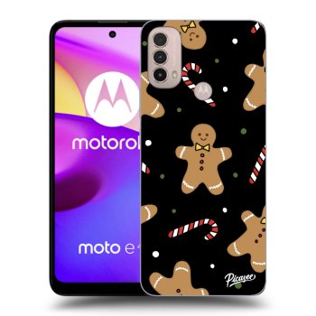 Picasee crna silikonska maskica za Motorola Moto E40 - Gingerbread