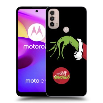 Picasee crna silikonska maskica za Motorola Moto E40 - Grinch