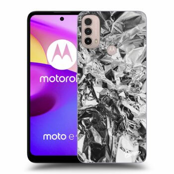 Picasee crna silikonska maskica za Motorola Moto E40 - Chrome