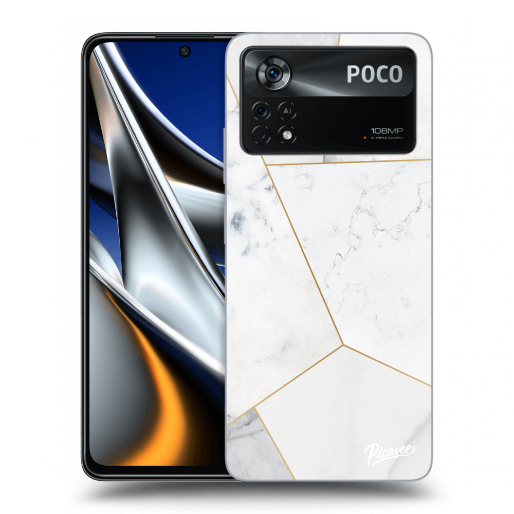 Picasee ULTIMATE CASE za Xiaomi Poco M4 Pro - White tile