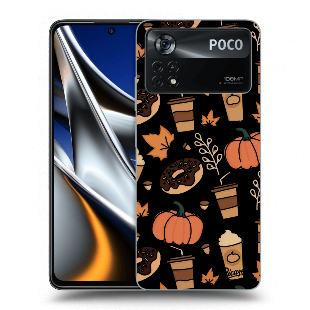 Picasee crna silikonska maskica za Xiaomi Poco M4 Pro - Fallovers
