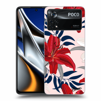 Maskica za Xiaomi Poco M4 Pro - Red Lily