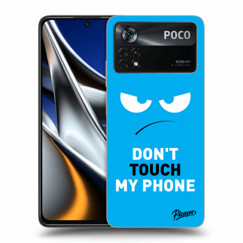 Maskica za Xiaomi Poco M4 Pro - Angry Eyes - Blue