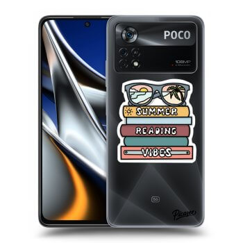 Picasee crna silikonska maskica za Xiaomi Poco M4 Pro - Summer reading vibes