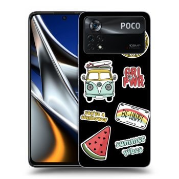 Picasee crna silikonska maskica za Xiaomi Poco M4 Pro - Summer