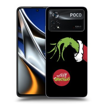 Picasee crna silikonska maskica za Xiaomi Poco M4 Pro - Grinch